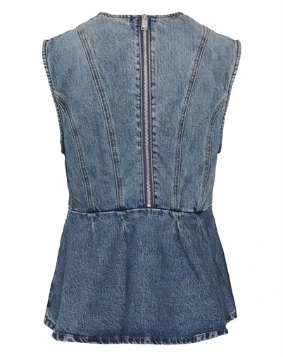 Gestuz - GZMelu Top - Mid Blue Wash